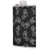 ヴィンテージ自転車プリントパタクラシックーンBIKESブラック フラスク (左)