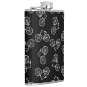 ヴィンテージ自転車プリントパタクラシックーンBIKESブラック フラスク (右)