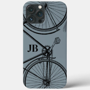 ヴィンテージ自転車モノグラムミニマルバイク iPhone 13 PRO MAXケース