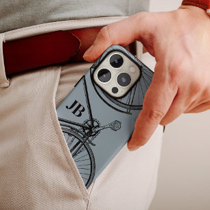 ヴィンテージ自転車モノグラムミニマル自転車 Case-Mate iPhone 14 PROケース