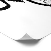 ヴィンテージ自転車リサイクルのアパレルとギフト ポスター (角)