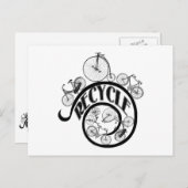 ヴィンテージ自転車リサイクルのアパレルとギフト ポストカード (正面/裏面)