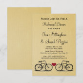 ヴィンテージ自転車リハーサルディナー招待状 招待状 (正面/裏面)