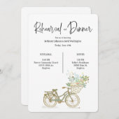 ヴィンテージ自転車リハーサル及びディナー招待状 招待状 (正面/裏面)