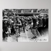 ヴィンテージ自転車レース パリ ルーベ 1900 ポスター (正面)