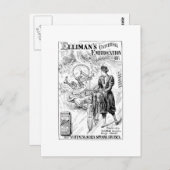 ヴィンテージ自転車広告カード ポストカード (正面/裏面)