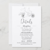 ヴィンテージ自転車用コテージコアピンクRSVP 招待状 (正面)