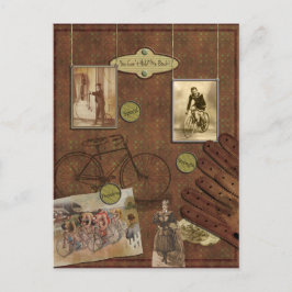 ヴィンテージ自転車用スクラップブック葉書 ポストカード