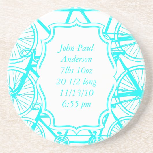 ヴィンテージ自転車男の赤ちゃんキープサケコースター コースター (正面)