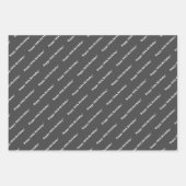 ヴィンテージ自転車白黒パーソナライズ ラッピングペーパーシート (正面3)