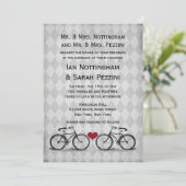ヴィンテージ自転車結婚式招待状 招待状 (スタンド正面)