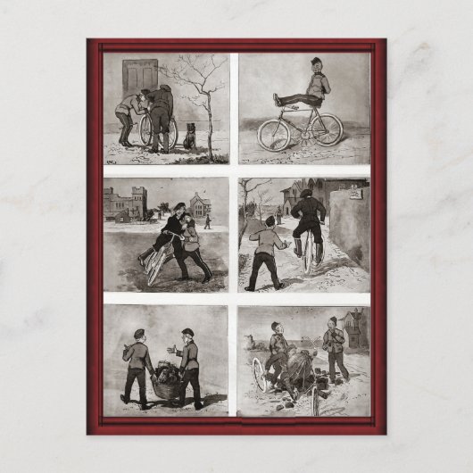 ヴィンテージ自転車騒音 ポストカード (正面)