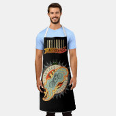 ヴィンテージ自転車2.0 エプロン (着用した状態)