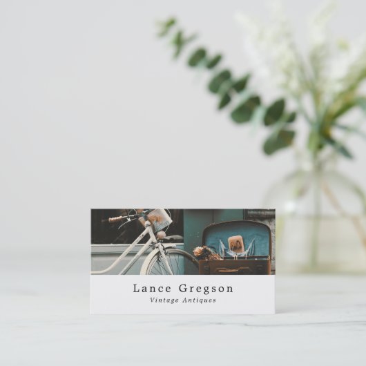 ヴィンテージ自転車、アンティーク業者 名刺 (スタンド正面)