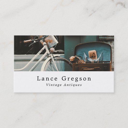 ヴィンテージ自転車、アンティーク業者 名刺 (正面)
