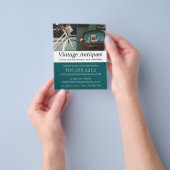 ヴィンテージ自転車、アンティーク業者、店舗 チラシ (手)