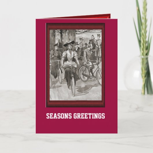 ヴィンテージ自転車 シーズンカード (正面)