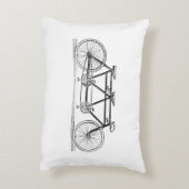 ヴィンテージ自転車/タンデムバイク アクセントクッション (裏面(縦))