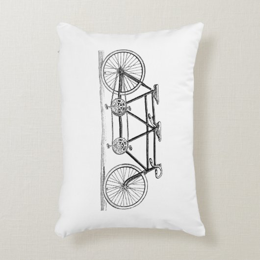 ヴィンテージ自転車/タンデムバイク アクセントクッション (正面(垂直))