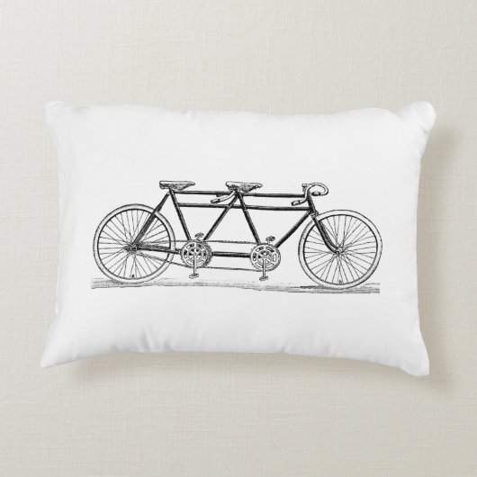ヴィンテージ自転車/タンデムバイク アクセントクッション (裏面)
