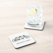 ヴィンテージ自転車/タンデムバイク コースター (右側)