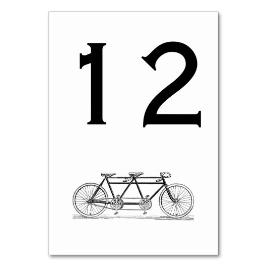 ヴィンテージ自転車/タンデムバイク テーブルナンバー (正面)