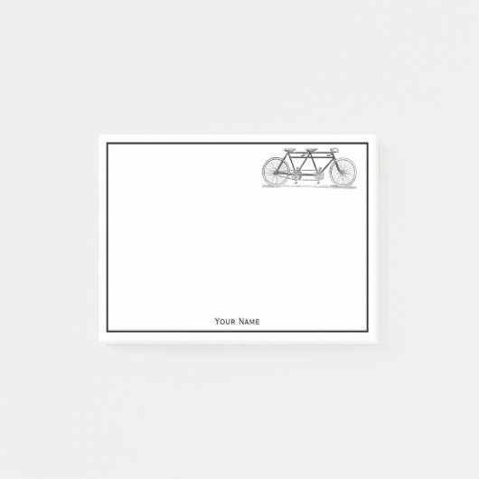 ヴィンテージ自転車/タンデムバイク ポストイット (正面)