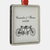 ヴィンテージ自転車/タンデムバイク メタルオーナメント (右)