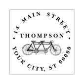 ヴィンテージ自転車/タンデムバイク ラバースタンプ (インプリント)