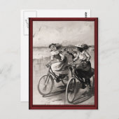 ヴィンテージ自転車 ポストカード (正面/裏面)