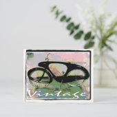 ヴィンテージ自転車 ポストカード (スタンド正面)