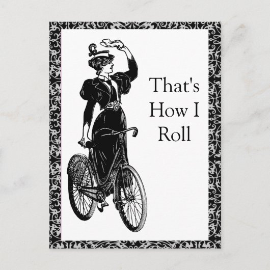 ヴィンテージ自転車 ポストカード (正面)
