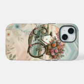 ヴィンテージ自転車 iPhone 15ケース (裏面横)