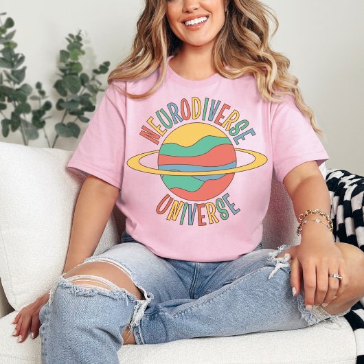 ヴィンテージ自閉症に対する意識、神経多様性宇宙 Tシャツ