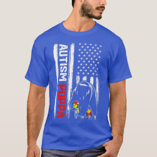 ヴィンテージ自閉症ポッパベアーアメリカン国旗認識度 Tシャツ