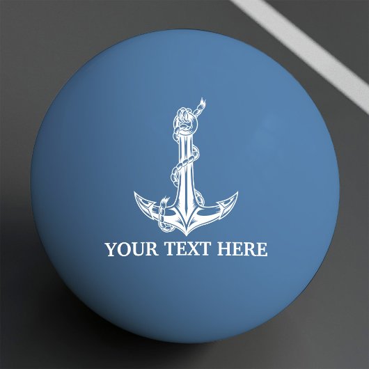 ヴィンテージ航海のいかりここにテキストをロープ 卓球ボール