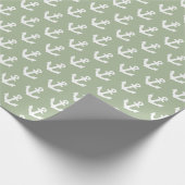 ヴィンテージ航海のいかりのパターン ラッピングペーパー (角)