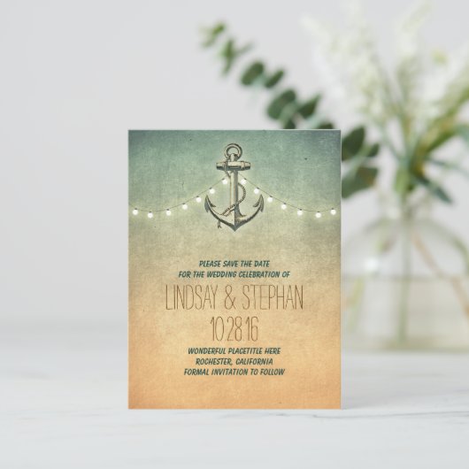 ヴィンテージ航海のいかりはがきを保存する 案内ポストカード (スタンド正面)