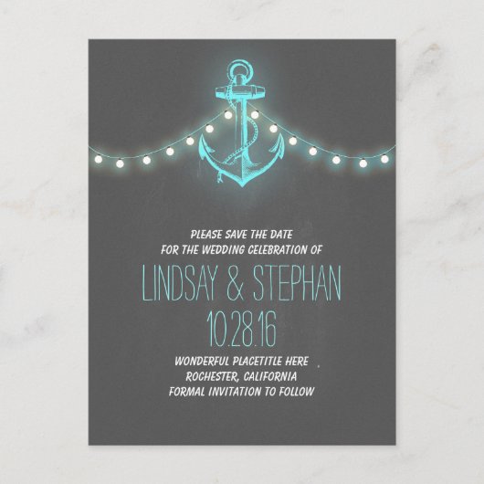 ヴィンテージ航海のいかりはがきを保存する 案内ポストカード (正面)