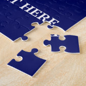 ヴィンテージ航海のいかりテキストをここにロープ ジグソーパズル (側面)