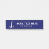 ヴィンテージ航海のいかりロープテキスト サインプレート (正面)