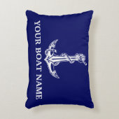 ヴィンテージ航海のいかりロープボート名 アクセントクッション (正面(垂直))