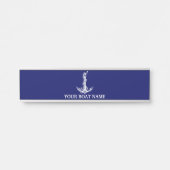 ヴィンテージ航海のいかりロープボート名 サインプレート (正面)