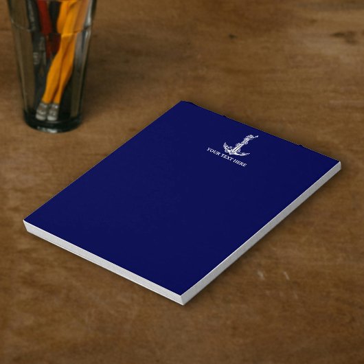 ヴィンテージ航海のいかりロープボート名 ノートパッド