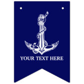 ヴィンテージ航海のいかりロープボート名 バンティングフラッグ (第2の旗)