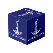 ヴィンテージ航海のいかりロープボート名 フォトキューブ (裏面アングル)