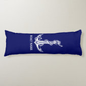 ヴィンテージ航海のいかりロープボート名 ボディピロー (正面)