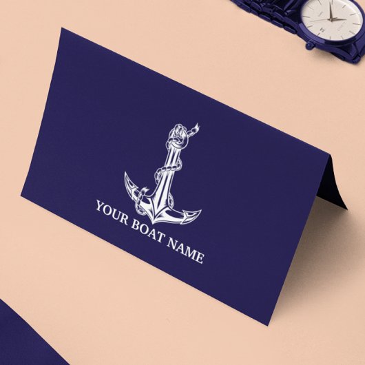 ヴィンテージ航海のいかりロープボート名 ロイヤリティカード
