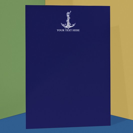 ヴィンテージ航海のいかりロープボート名 便箋