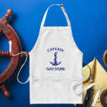 ヴィンテージ航海のいかりロープ船長 スタンダードエプロン<br><div class="desc">ヴィンテージ航海のいかりロープキャプテン名デザインボート愛好家。</div>